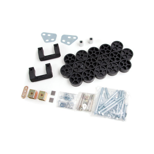 ZONE OFFROAD |  3.5 Inch Combination Lift Kit   I ZONC1350 parts including spacers, bolts, and leveling kit components.