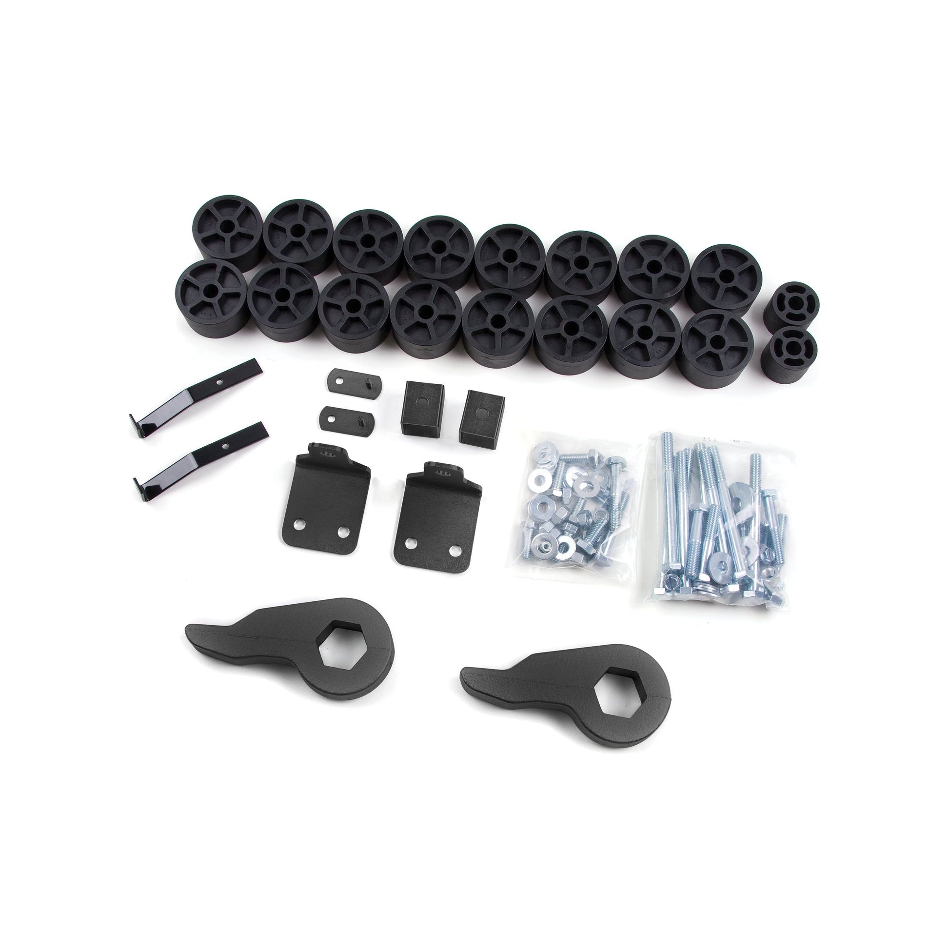 ZONE OFFROAD |  3.5 Inch Combination Lift Kit   I ZONC1353 components including spacers, brackets, and hardware for installation.