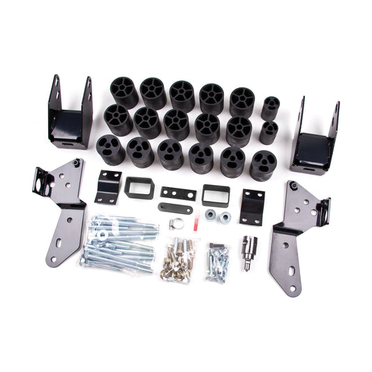ZONE OFFROAD |  3 Inch Body Lift Kit   I ZONC9350 components including body mount blocks and hardware.