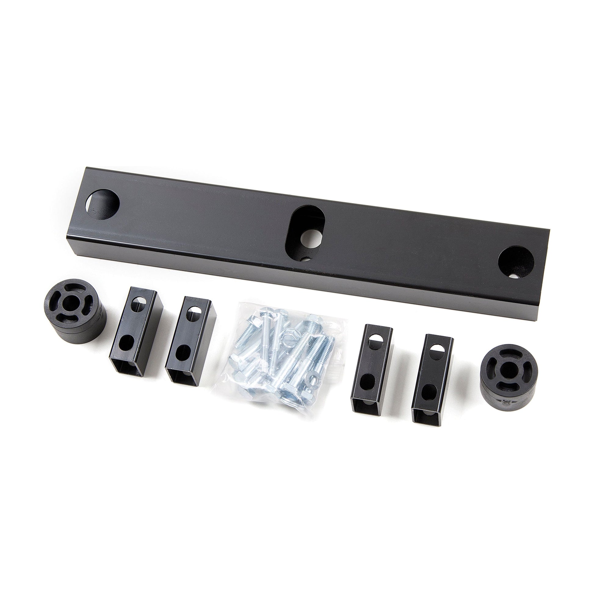 ZONE OFFROAD |  1.5" Rear Bumper Relocation Brackets   I ZONC9906 installation components and hardware.