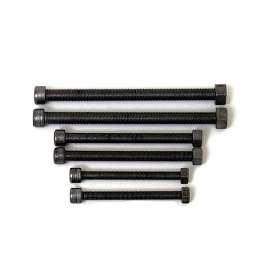 ZONE OFFROAD |  Leaf Spring Center Pins - 7/16 In x 4 In   I ZONU3012 - assortment of black bolts for vehicle suspension.