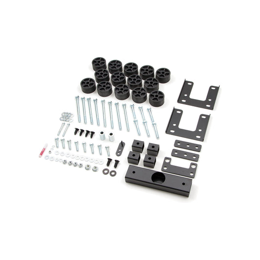 ZONE OFFROAD |  1.5 Inch Body Lift   I ZOND9150 components including body mount blocks and hardware for Dodge Ram 1500.