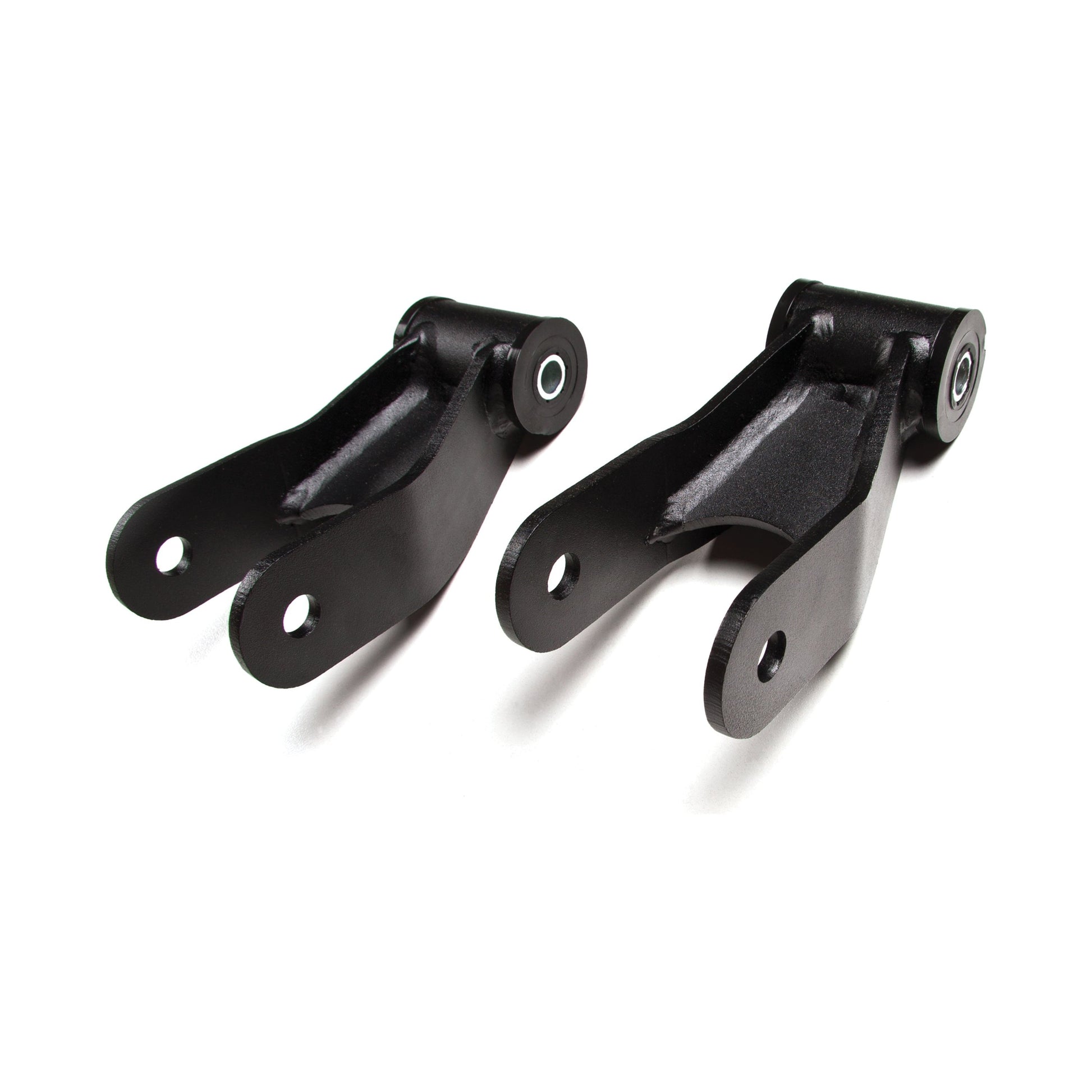 ZONE OFFROAD |  Leaf Spring Shackles - 1.0 Inch Lift   I ZONJ5107 - durable black shackles for lift and flex.