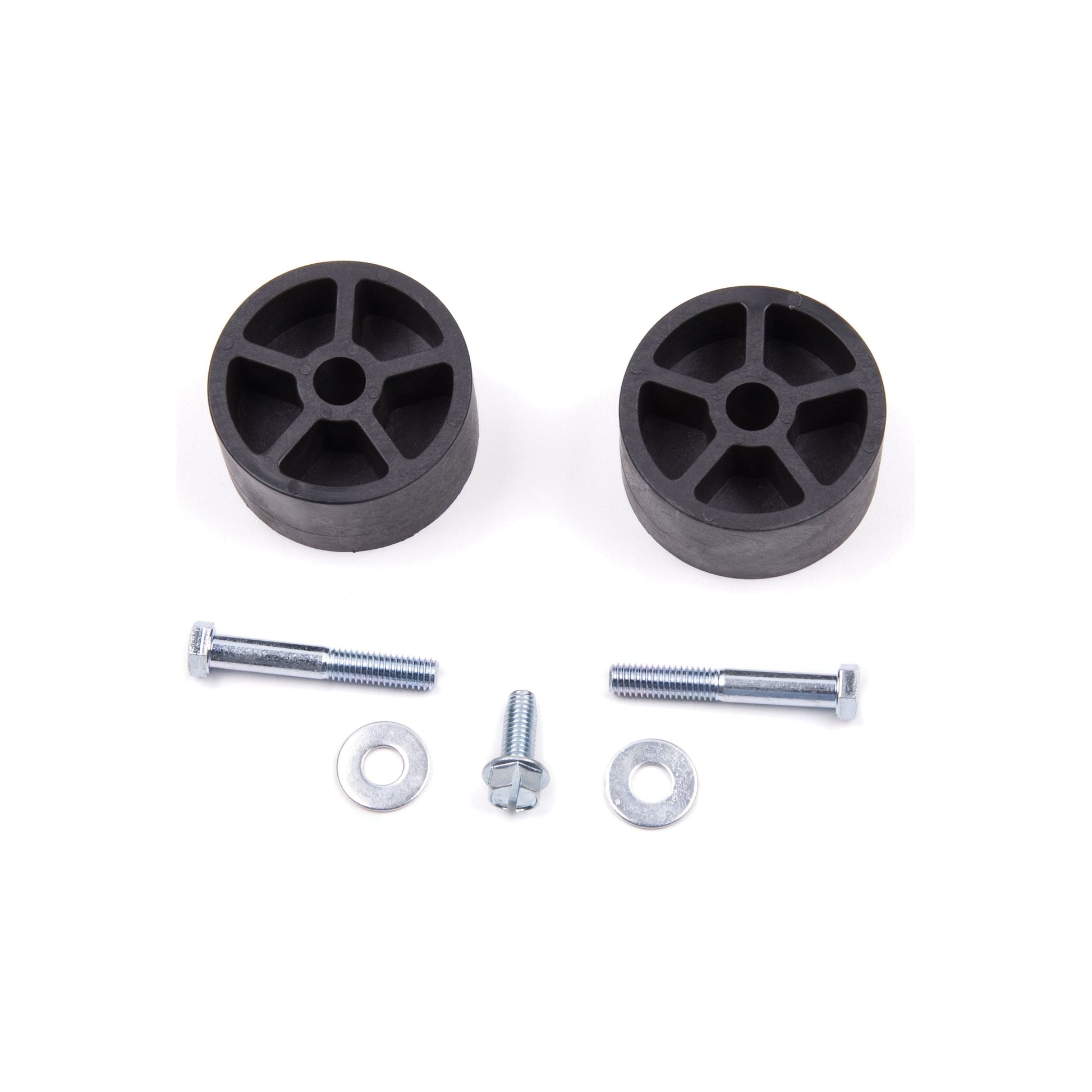 ZONE OFFROAD |  Bump Stop Extensions   I ZONJ5150 kit with rubber bump stops and mounting hardware.