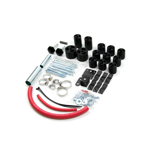 ZONE OFFROAD |  2 Inch Body Lift   I ZONJ9200 body lift kit components including blocks, bolts, and hardware.
