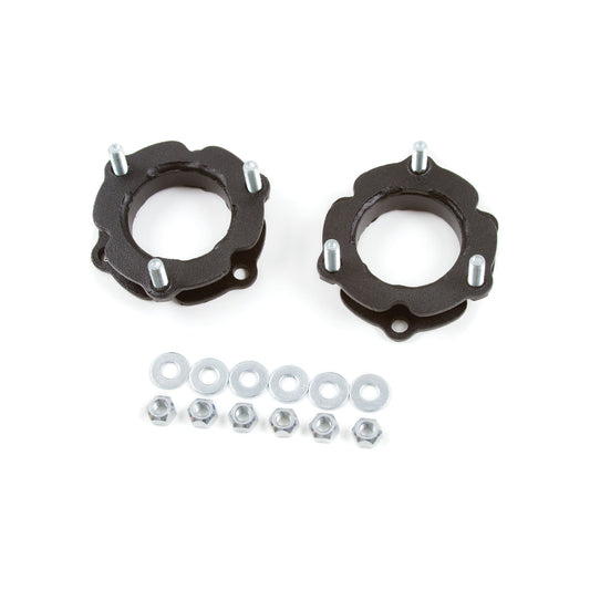ZONE OFFROAD |  2.5 Inch Strut Spacer Leveling Kit   I ZONT1251 featuring black strut spacers and installation hardware.