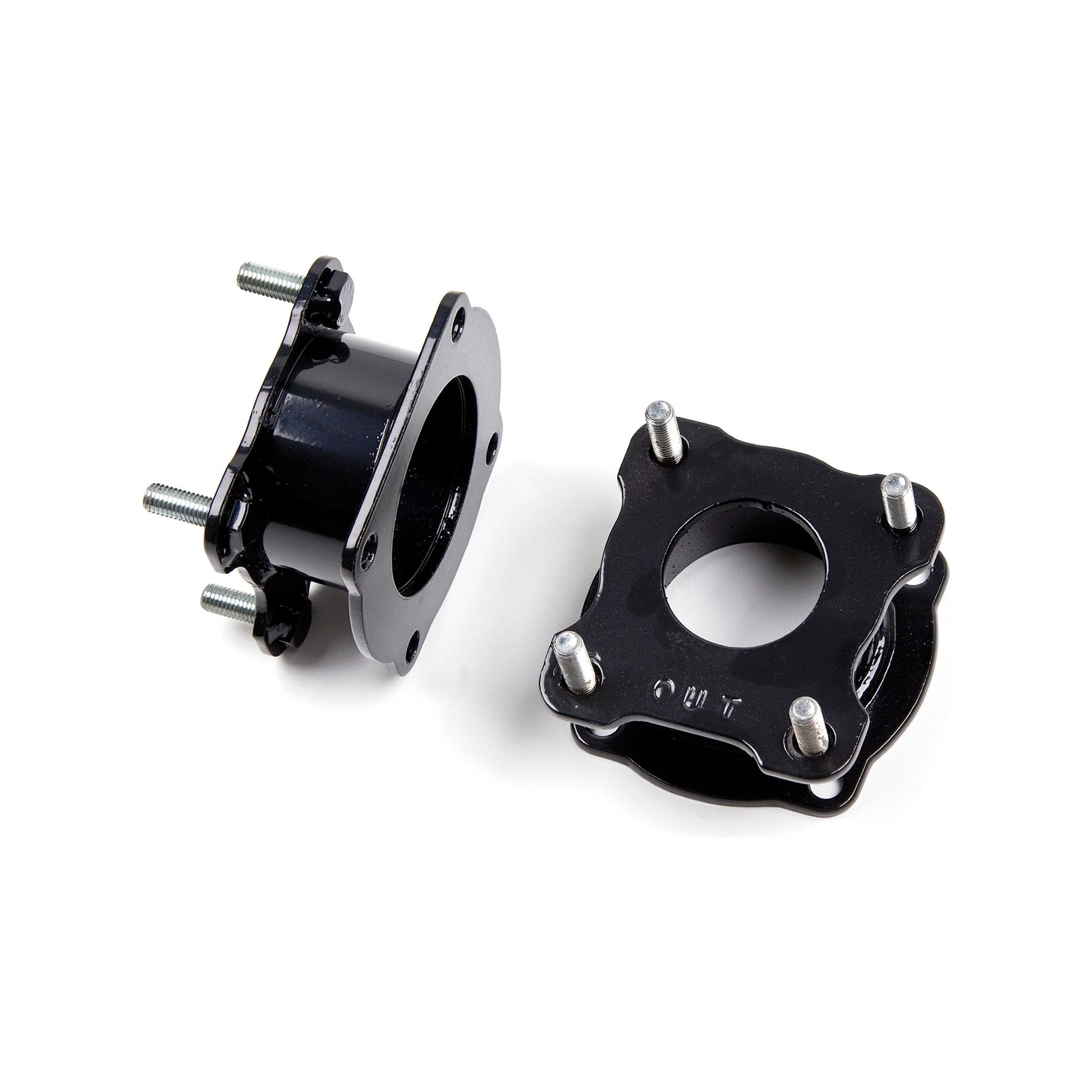 ZONE OFFROAD | 3 Inch Strut Spacer Leveling Kit I ZONT1300 showing two black strut spacers with hardware.