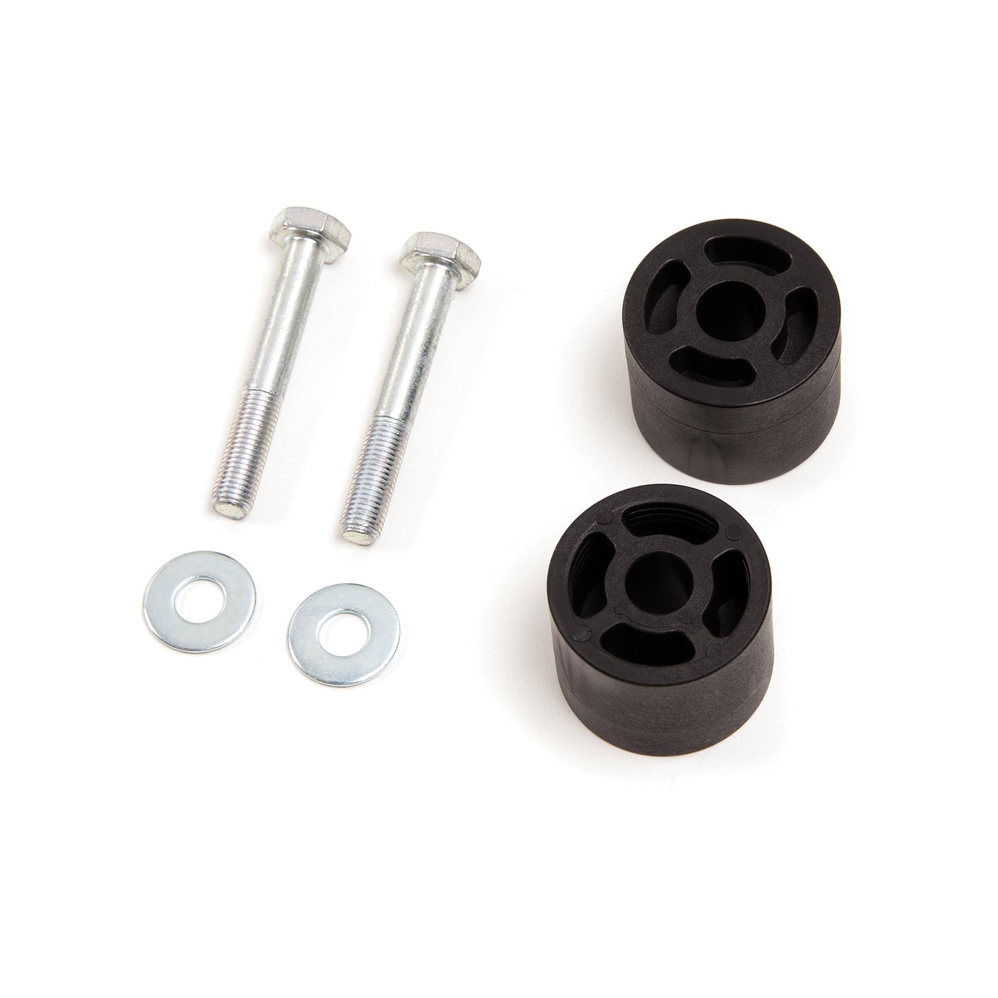 ZONE OFFROAD |  Carrier Bearing Drop Kit   I ZONT5409 components including rubber bushings and mounting hardware.