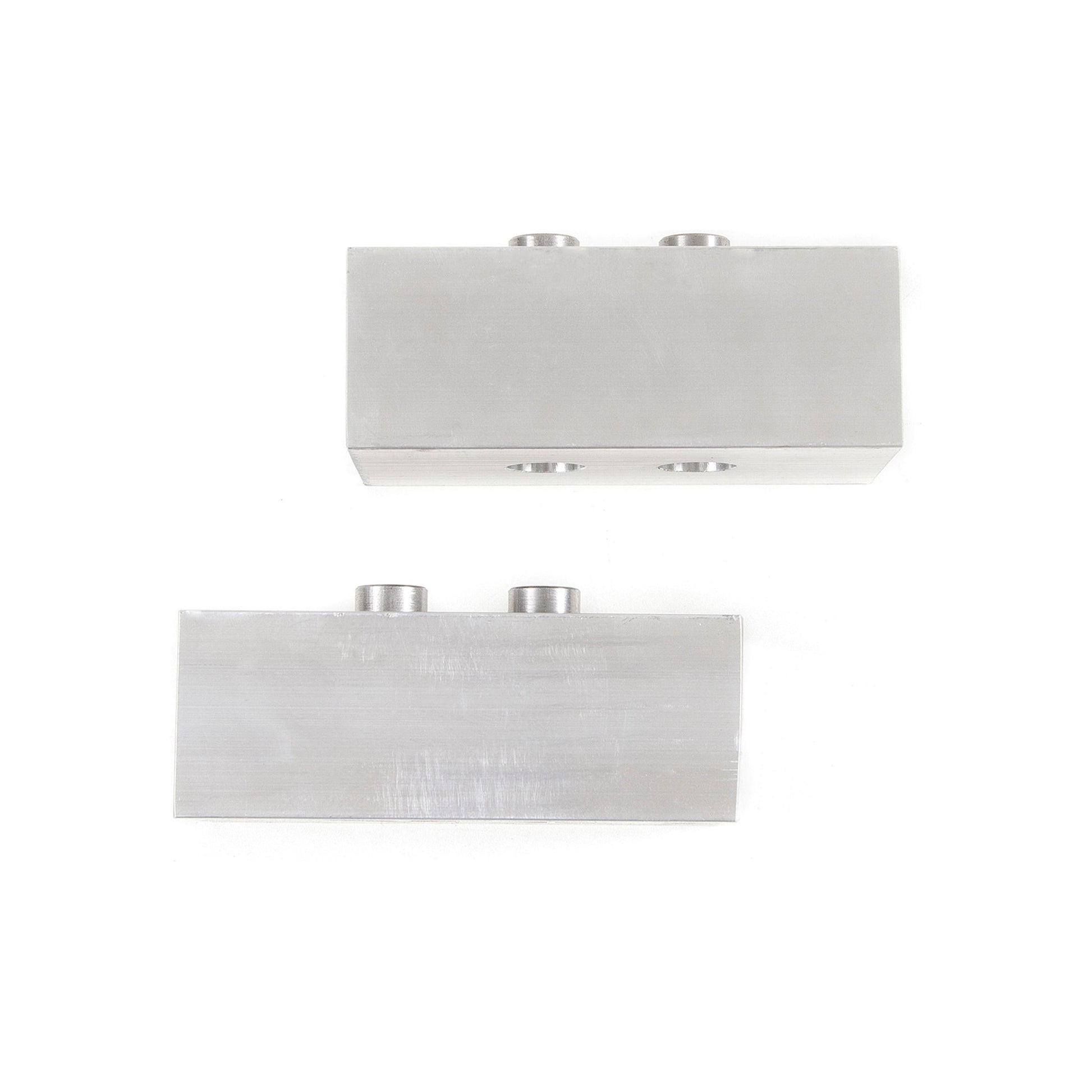 ZONE OFFROAD | 2" Rear / Susp. Lift Blocks - 3/4" Pins I ZONU3023 - Raw aluminum lift blocks for Ford F150.