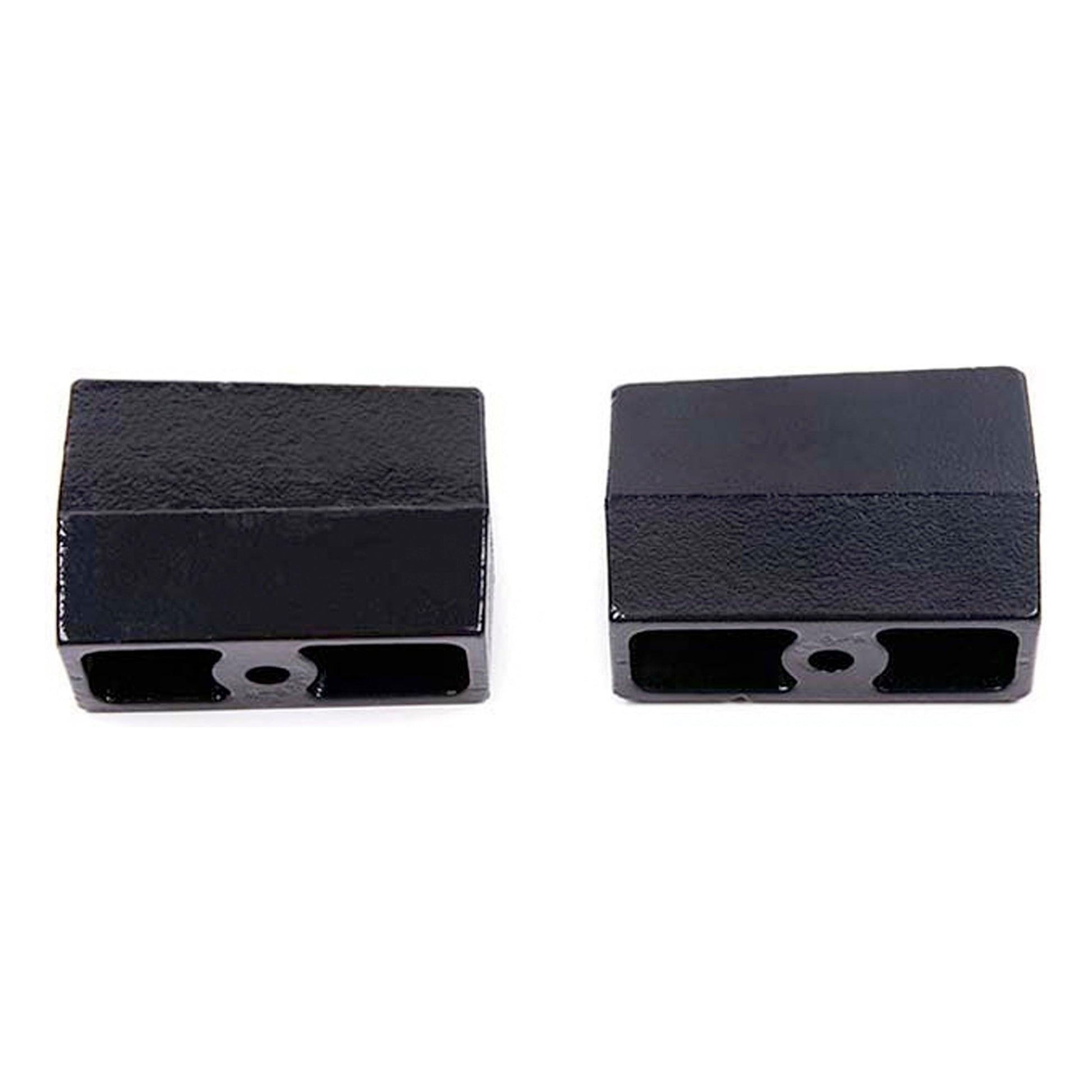ZONE OFFROAD |  4" Rear / Susp. Lift Blocks - 9/16" Pins   I ZONU3040 showcasing high quality black e-coated cast iron lift blocks.