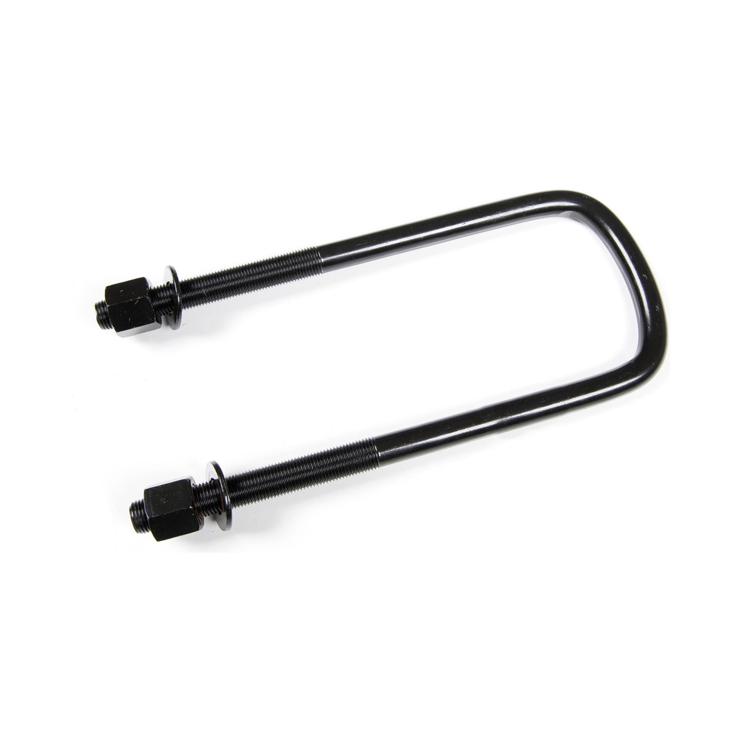 ZONE OFFROAD |  Automotive Axle U-Bolt - Radiused I UBT4028, high strength black e-coated U-bolt with washers and nuts.