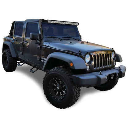 CARR Hoop II - Black Matte Textured (Pair) for 2007-2018 Jeep Wrangler JK 101241