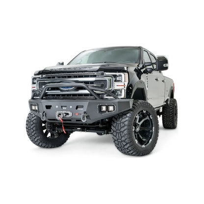 Warn Ascent HD Front Bumper with Baja Grille Guard for 17-C Ford F-250 - F-350 Super Duty 106918