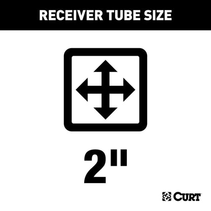 Curt Manufacturing Class III 2" Receiver Hitch for 2018-C JL 13392