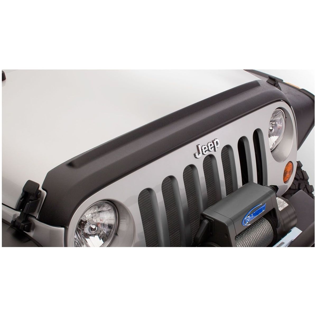 BUSHWACKER | Black Trail Armor Hood And Tailgate Protector Set For 2007-2018 Jeep Wrangler JK Bushwacker | 14014