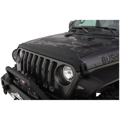BUSHWACKER | Trail Armor Hood Stone Guard Black Textured Finish, 1-Piece For 2018-2026 Jeep Wrangler JL, 2 And 4-Door Bushwacker | 14094