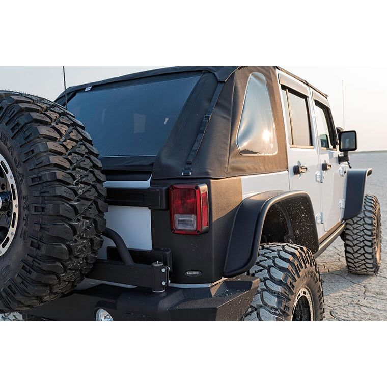 BUSHWACKER | Black Trail Armor Rear Corners For 21-23 Ford Bronco 2 & 4 Dr Bushwacker | 14125