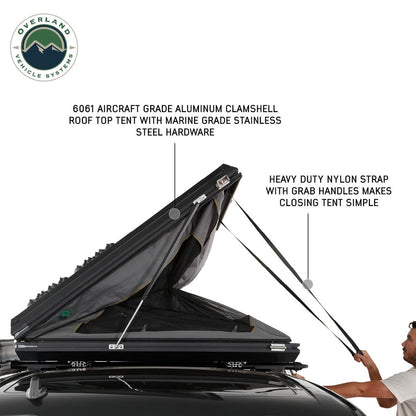 Overland Vehicle Systems Sidewinder Aluminum Side Opening Roof Top Tent 18109901