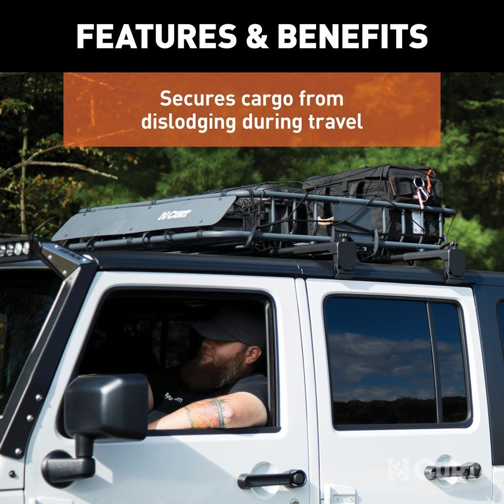 CURT 44 x 38 Elastic Cargo Net for Roof Basket 18200