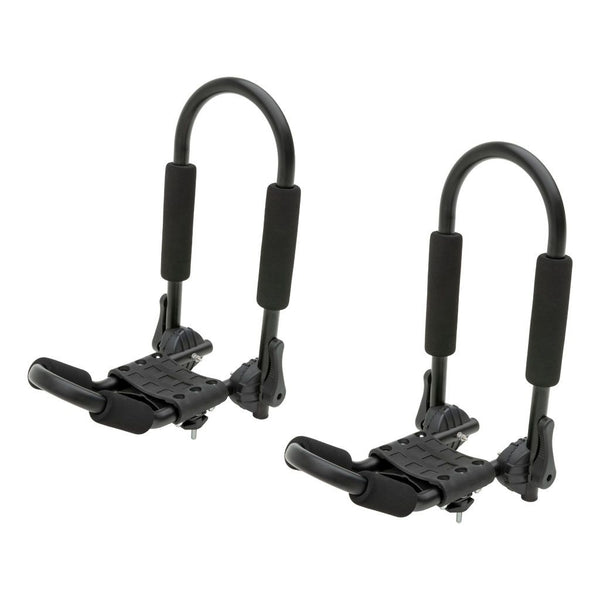 Curt Manufacturing Adjustable Aluminum Roof Rack  Kayak Holders (Universal) 18320