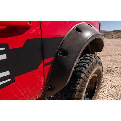 BUSHWACKER | Black Pocket/Rivet Style Textured Finish 4-Piece Fender Flare Set For 2021-2023 Ford Bronco, 4-Dr Bushwacker | 20960-03