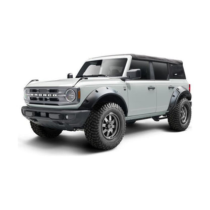 BUSHWACKER | Black Pocket/Rivet Style Textured Finish 4-Piece Fender Flare Set For 2021-2023 Ford Bronco, 4-Dr Bushwacker | 20960-03