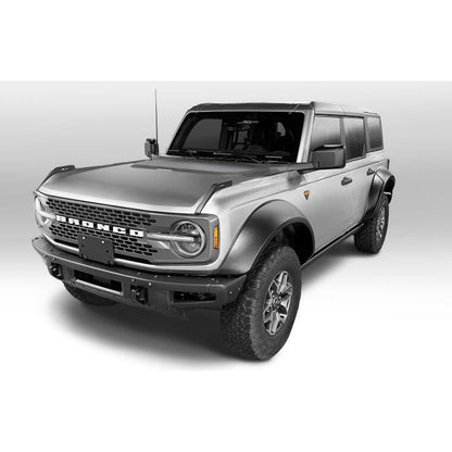 BUSHWACKER | Black Extendafender Style Smooth Finish 4-Piece Fender Flare Set For 2021-2023 Ford Bronco, 4-Dr Bushwacker | 20961-03