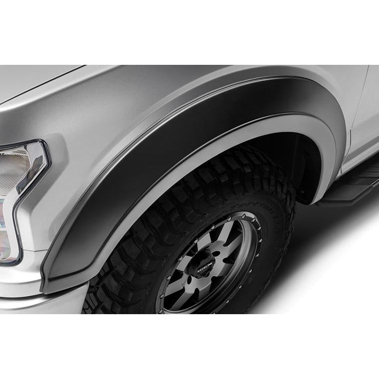 BUSHWACKER | Black Extendafender Style Smooth Finish 4-Piece Fender Flare Set For 2021-2023 Ford Bronco, 2-Dr Bushwacker | 20966-03