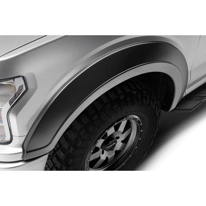 BUSHWACKER | Black Extendafender Style Smooth Finish 4-Piece Fender Flare Set For 2021-2023 Ford Bronco, 2-Dr Bushwacker | 20966-03