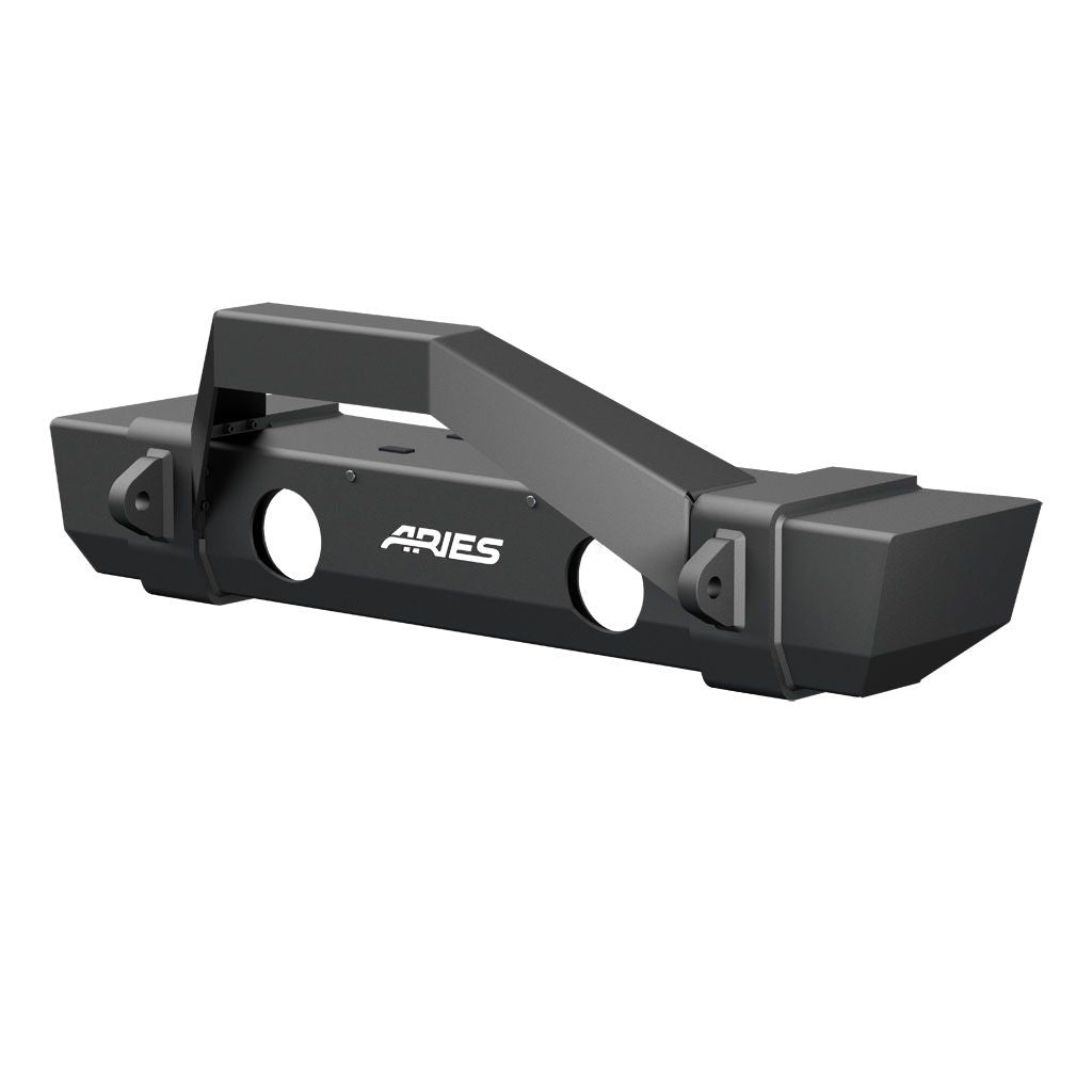 Aries Automotive TrailCrusher Front Bumper with Brush Guard for 2018-C JL - Gladiator JT 2186002