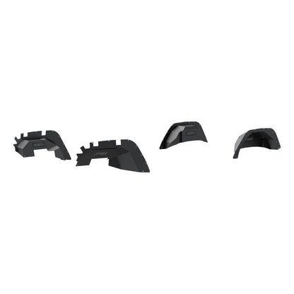 Aries Automotive Aluminum Front & Rear Inner Fender Liners (Black) for 2018-C JL-JLU 2500650