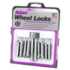 McGard Chrome Tuner Style Cone Seat Wheel Lock Set (M14 x 1.5 Thread Size) - Set of 4 Locks and 1 Key for 2018-C JL - Gladiator JT 25110