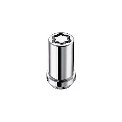 McGard Chrome Tuner Style Cone Seat Wheel Lock Set (M14 x 1.5 Thread Size) - Set of 4 Locks and 1 Key for 2018-C JL - Gladiator JT 25115