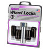 McGard Black Tuner Style Cone Seat Wheel Lock Set (M14 x 1.5 Thread Size) - Set of 4 Locks and 1 Key 25116