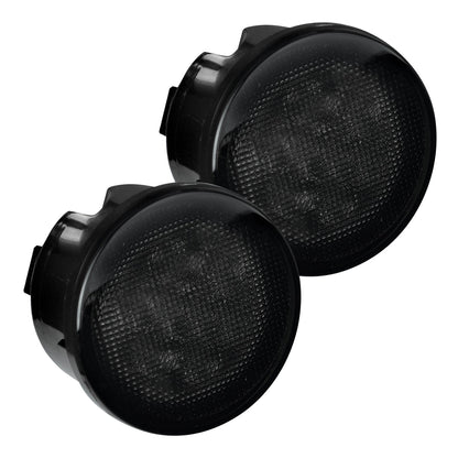 Recon Turn Signal Fender Lights (Smoked) for 2007-2018 JK 264134WHBK