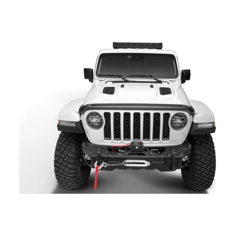 Husky Liners | Aeroskin II Hood Protector Matte Black Low Profile For 2018-2026 Jeep Wrangler JL 2020-2025 Jeep Gladiator Husky Liners | 2830148