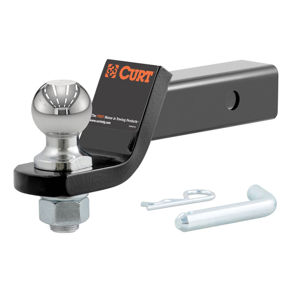 Curt Manufacturing Class III Loaded Ball Mount (Black) Universal Fit 45036