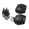 AFE Power Pro Series Front & Rear Differential Covers - Machined Fins w- Gear Oil for 2020-C Gladiator JT 46-7119AB