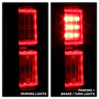 Spyder Auto LED Tail Lights Red-Clear ( Ford F-150 2018-C) 5085764