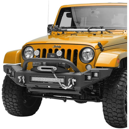 Paramount Automotive Full Width LED Light Style Front Bumper for 07-18 Jeep Wrangler JK 51-7016