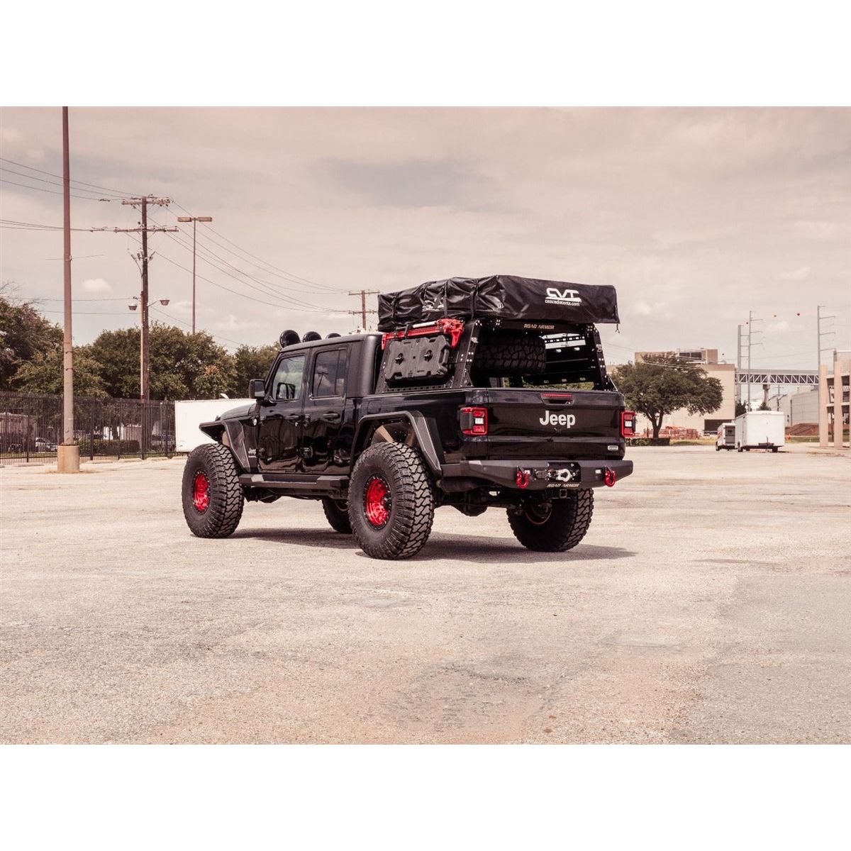 Road Armor Stealth  Rear Fender Flare Gladiator (Texture Black) for 18-C JL - JLU & Gladiator JT Rubicon 520AFR0B
