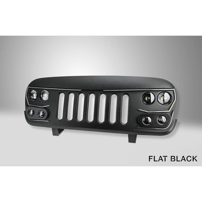 ORACLE Lighting Vector Grill for 07-18 Jeep Wrangler JK 2 Door & Unlimited 4 Door Models 5817-PRO