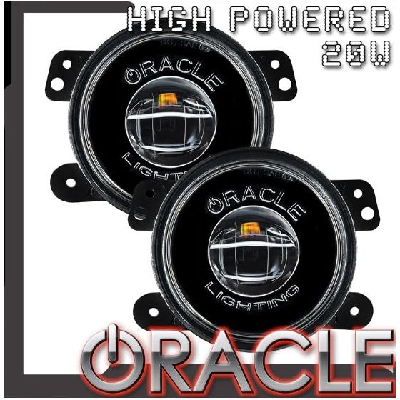 ORACLE Lighting High Performance 20W LED Fog Lights  for Jeep Wrangler JK -JL  - Gladiator JT