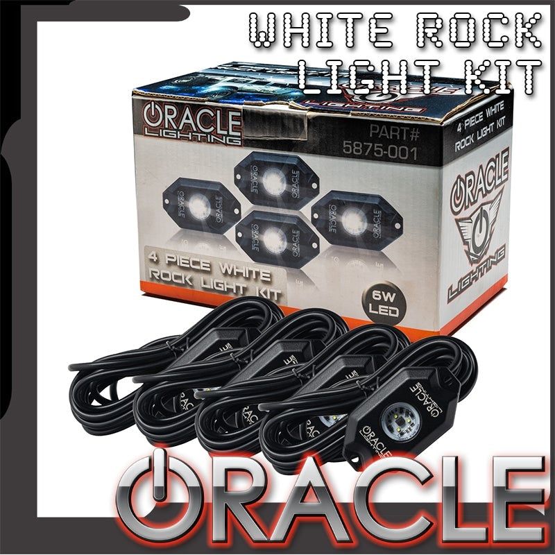 ORACLE LIGHTING 5875-001 Oracle 5875-001 White Underbody Wheel Well Rock Light Kit
