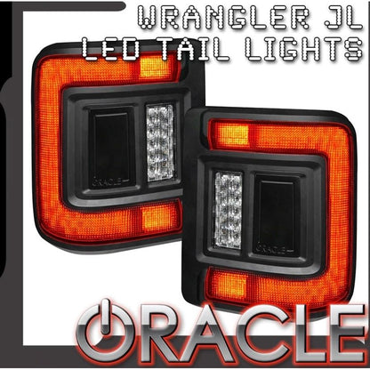 ORACLE Lighting Flush Mount LED Tail Lights for 2018-2025 Jeep Wrangler JL