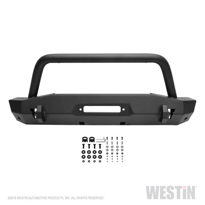 Westin WJ2 Stubby Front Bumper for 2018-C Jeep Wrangler JL - Gladiator JT 59-80075