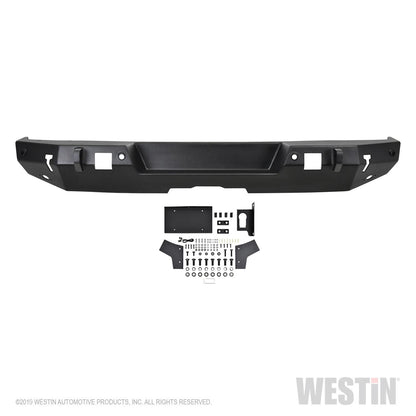 Westin WJ2 Rear Bumper with Sensors (Black) for 2018-C JL 59-82045