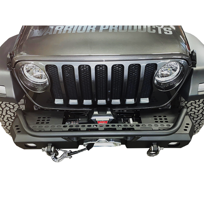 Warrior Products MOD Series Front Mid-Width Bumper with Brush Guard for 2018-C JL - Gladiator JT 6538