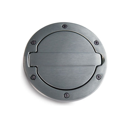 AMP Research Brushed Aluminum Fuel Door for 07-18 Jeep Wrangler JK-JK Unlimited 73000-00A