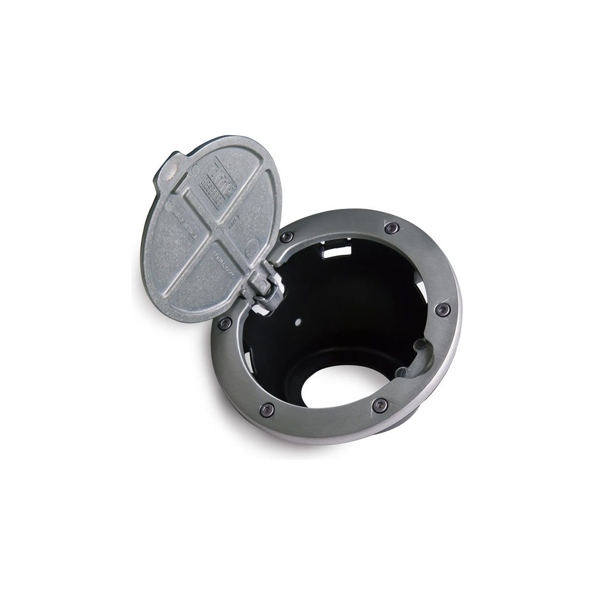 AMP Research Brushed Aluminum Fuel Door for 07-18 Jeep Wrangler JK-JK Unlimited 73000-00A